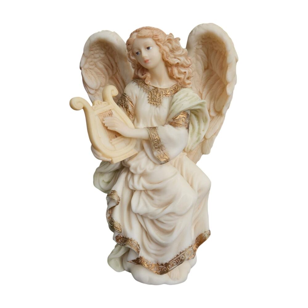 Seraphim Classics Cymbeline Peacemaker Angel Harp Figurine Roman Inc